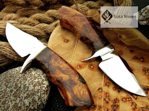 CUSTOM MADE, MIRROR POLISHED 440 C ,OUTDOOR JUNGLE HUNTING / FIGHTING CLAW KNIFE - SUSA KNIVES