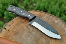 Load image into Gallery viewer, hand Forged Railroad Spike Carbon Steel Hunting Knife W/ Wood Handle - SUSA KNIVES
