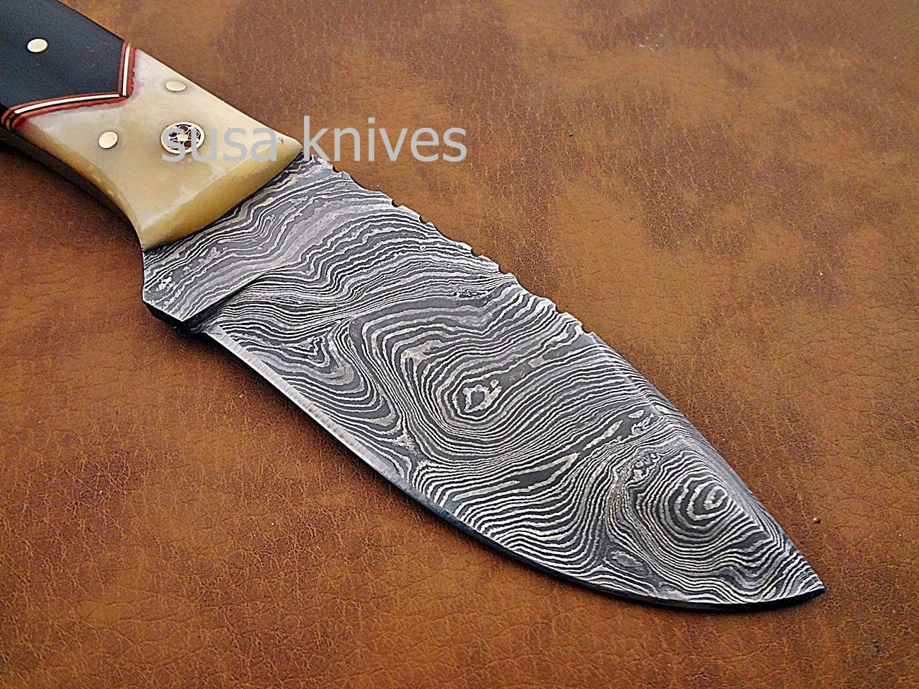 Custom hand crafted Damascus steel Moqen,s Knife (Special Sale) - SUSA KNIVES