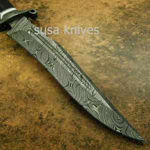 Brand New Custom Handmade Damascus Steel Hunting Kukri Knife - SUSA KNIVES