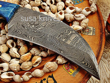 Load image into Gallery viewer, Custom made Moqen,s Damascus steel knife - SUSA KNIVES
