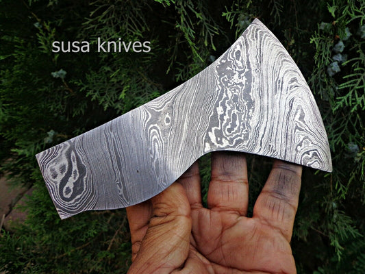 Custom Handmade Damascus Tomahawk Damascus steel Blank Axe Head, Hatchet Blank A - SUSA KNIVES