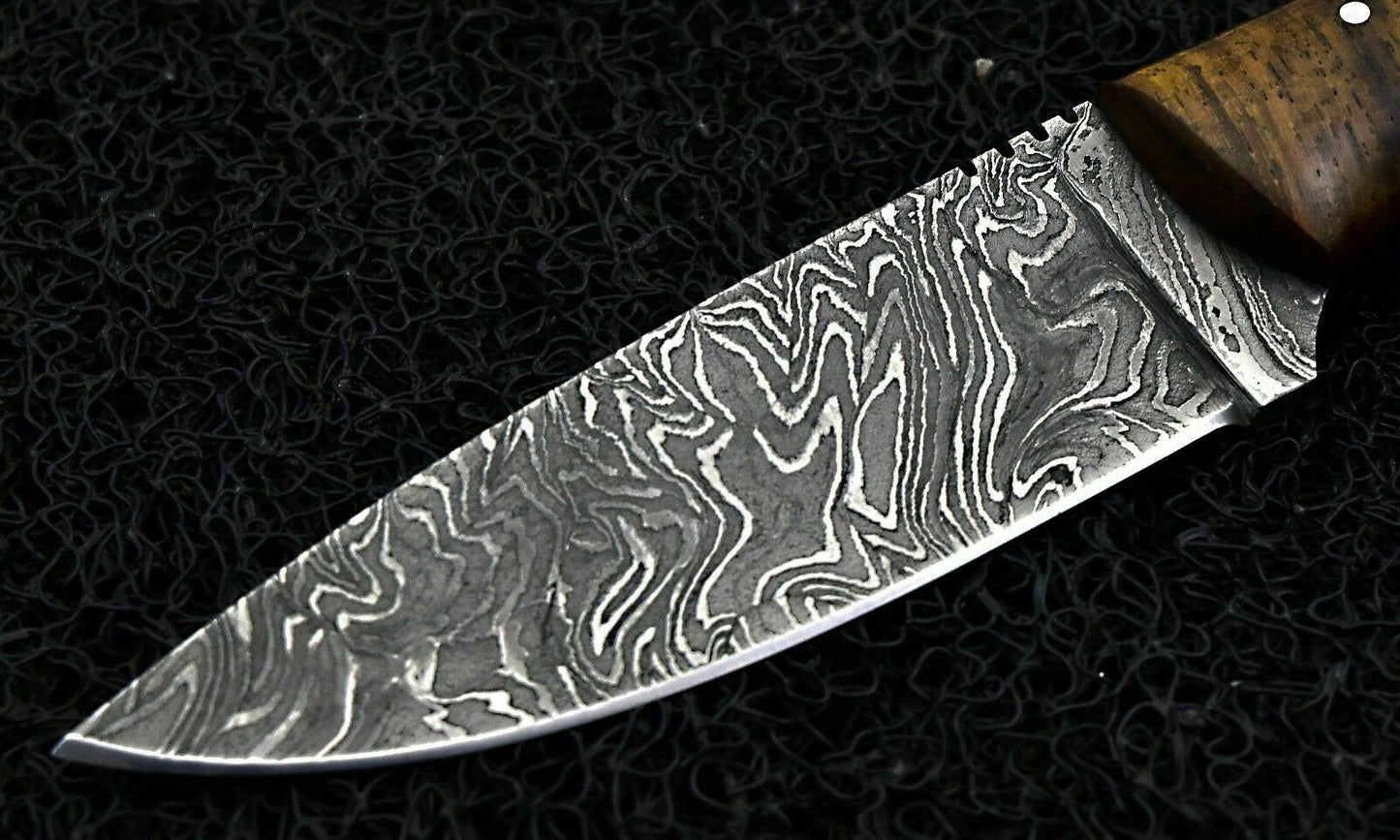 CUSTOM HAND MADE DAMASCUS STEEL HUNTING SKINNER KNIFE. - SUSA KNIVES
