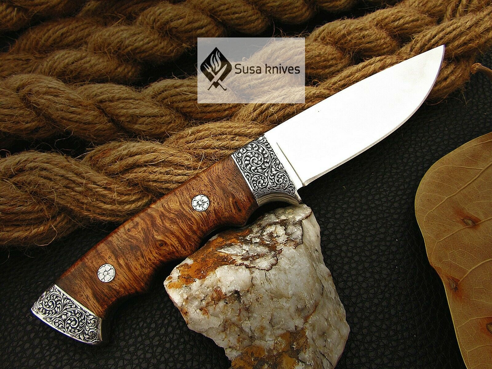 HANDMADE OUTCLASS ENGRAVED, HUNTING/FIGHTING CLAW KNIFE - SUSA KNIVES