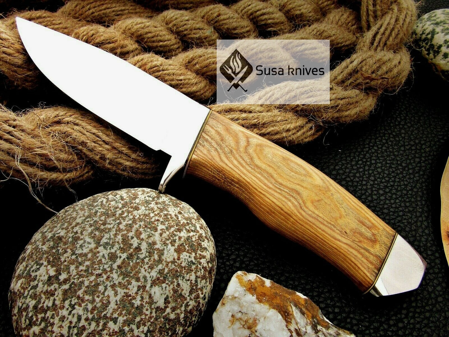 CUSTOM MADE, MIRROR POLISHED 440 C ,OUTDOOR JUNGLE HUNTING / FIGHTING CLAW KNIFE - SUSA KNIVES