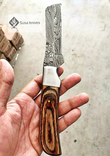 HAND FORGED DAMASCUS Overall Length:  9