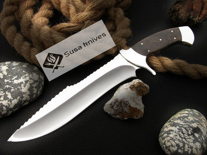CUSTOM MADE, 440 C ,OUTDOOR JUNGLE HUNTING SURVIVAL FIGHTING CLAW BOWIE KNIFE - SUSA KNIVES