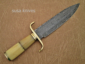 Damascus Steel hunting Bowie knife - SUSA KNIVES