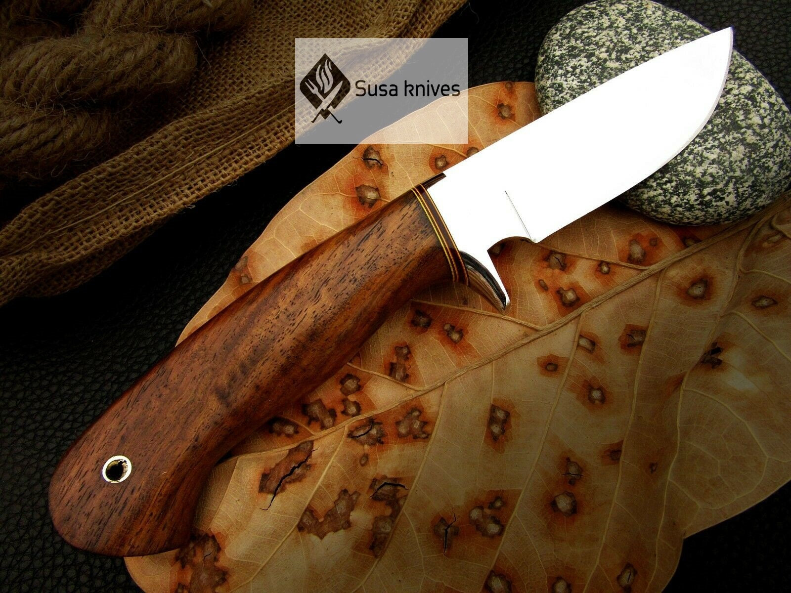CUSTOM MADE, MIRROR POLISHED 440 C ,OUTDOOR JUNGLE HUNTING / FIGHTING CLAW KNIFE - SUSA KNIVES