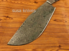 Load image into Gallery viewer, Custom Made Hand Forged Damascus Steel Bowie Knife - SUSA KNIVES
