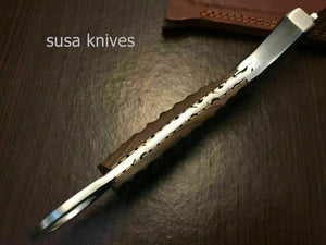 Custom Hand Made D2 STeel Beautiful Hunting Sword With Wood Handle - SUSA KNIVES