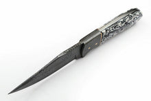 Load image into Gallery viewer, CUSTOM HAND MADE DAMASCUS STEEL FULL TANG HUNTING SKINNER KNIFE - SUSA KNIVES
