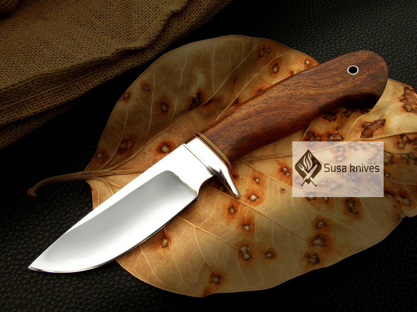 CUSTOM MADE, MIRROR POLISHED 440 C ,OUTDOOR JUNGLE HUNTING / FIGHTING CLAW KNIFE - SUSA KNIVES