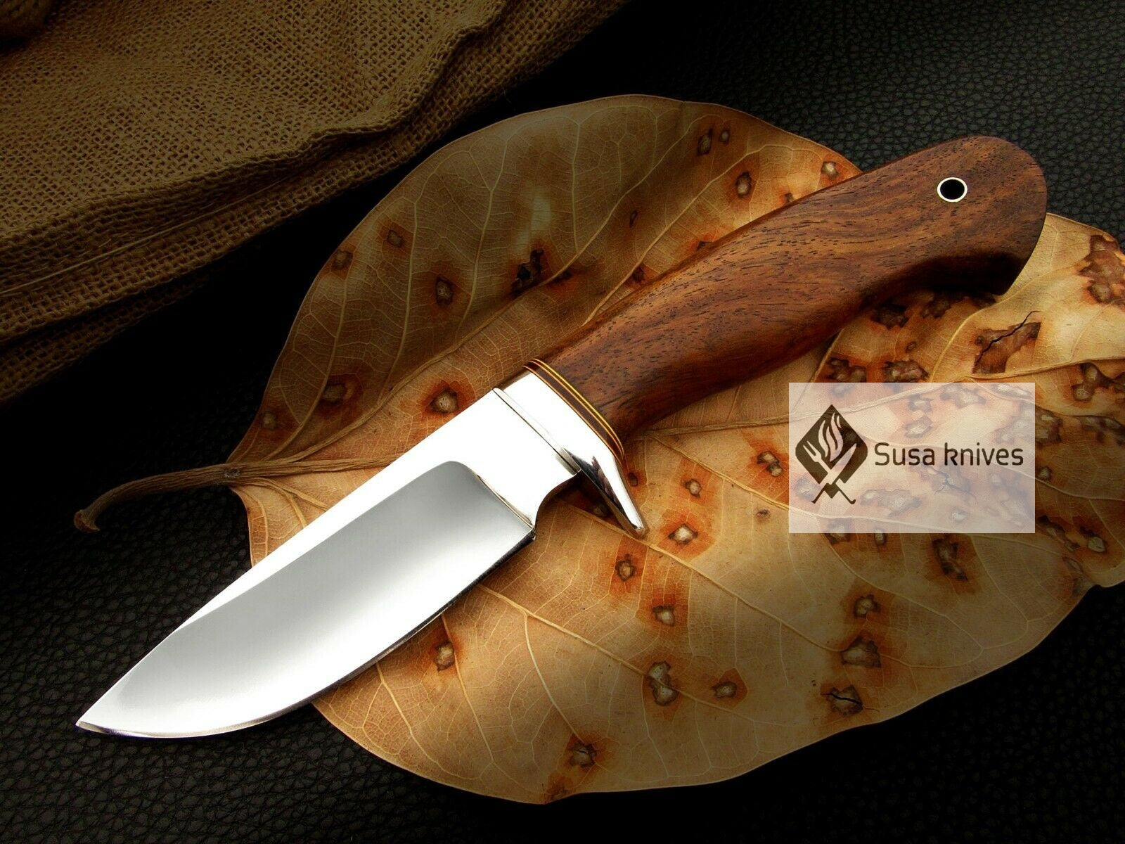 CUSTOM MADE, MIRROR POLISHED 440 C ,OUTDOOR JUNGLE HUNTING / FIGHTING CLAW KNIFE - SUSA KNIVES