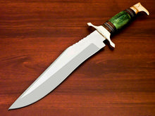 Load image into Gallery viewer, Amazing Custom Handmade D2 Steel Hunting Knife &quot; Stained Camel Bone Handle - SUSA KNIVES
