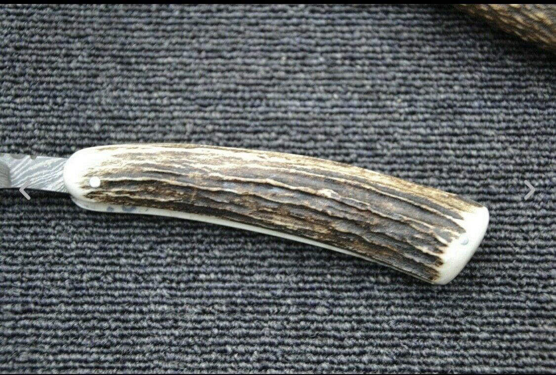 Handmade Damascus Steel Cut Throat Shaving Razor - SUSA KNIVES