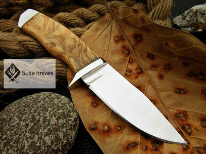 CUSTOM MADE, MIRROR POLISHED 440 C ,OUTDOOR JUNGLE HUNTING / FIGHTING CLAW KNIFE - SUSA KNIVES