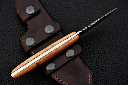 CUSTOM HAND MADE DAMASCUS STEEL HUNTING SKINNER KNIFE. - SUSA KNIVES