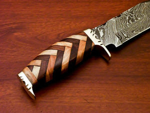 Amazing Custom Handmade Damascus Steel Hunting Knife " - SUSA KNIVES