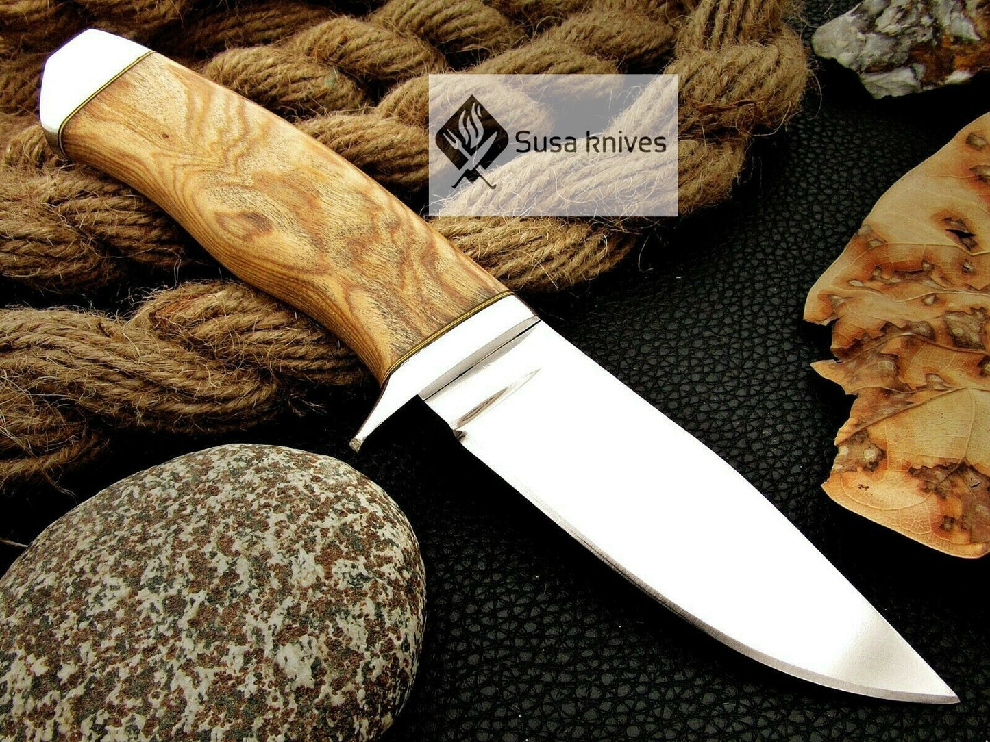 CUSTOM MADE, MIRROR POLISHED 440 C ,OUTDOOR JUNGLE HUNTING / FIGHTING CLAW KNIFE - SUSA KNIVES