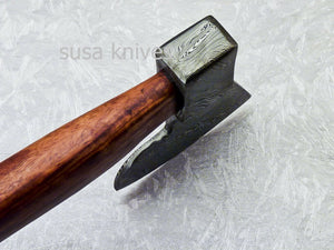 New Beautiful Handmade Damascus Steel AXE "UNIQUE AXE" Limited Edition - SUSA KNIVES
