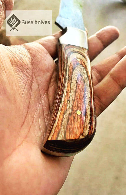 HAND FORGED DAMASCUS Overall Length:  9" Inches - SUSA KNIVES