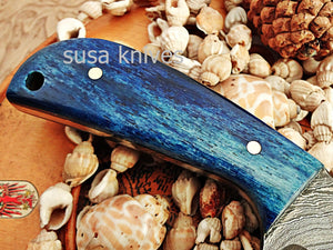 Custom made Moqen,s Damascus steel knife - SUSA KNIVES