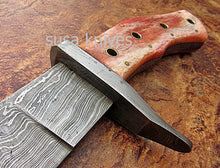 Load image into Gallery viewer, CUSTOM HAND MADE DAMASCUS STEEL HUNTING SWORD KNIFE. - SUSA KNIVES
