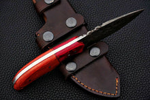 Load image into Gallery viewer, CUSTOM HAND MADE DAMASCUS STEEL HUNTING SKINNER KNIFE. - SUSA KNIVES
