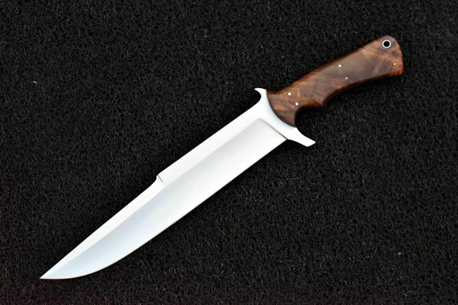 CUSTOM HAND MADE D2 Tool STEEL HUNTING BOWIE KNIFE WITH ROSE WOOD HANDLE. - SUSA KNIVES