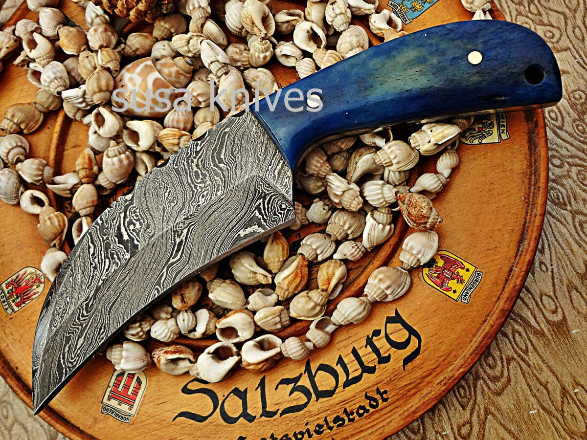 Custom made Moqen,s Damascus steel knife - SUSA KNIVES