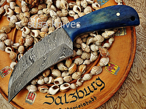 Custom made Moqen,s Damascus steel knife - SUSA KNIVES