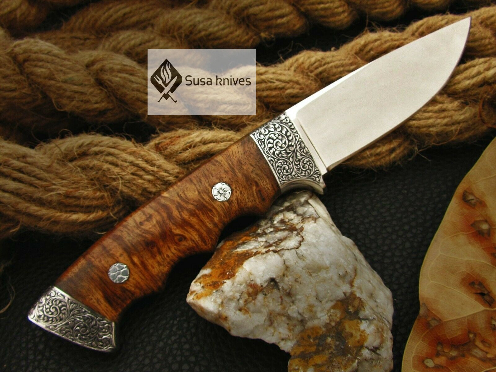 HANDMADE OUTCLASS ENGRAVED, HUNTING/FIGHTING CLAW KNIFE - SUSA KNIVES