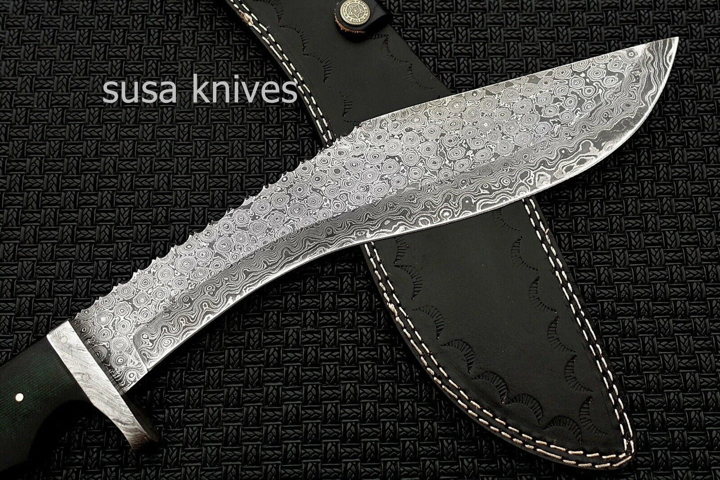 Custom Handmade Damascus Kukri Knife - SUSA KNIVES