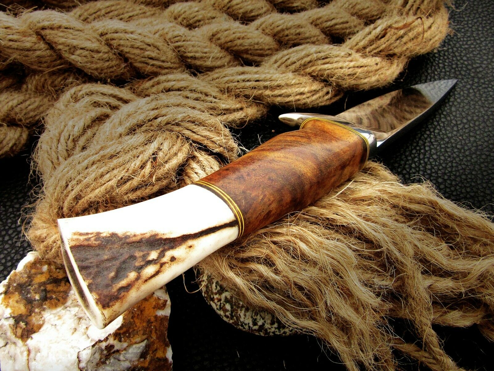 CUSTOM MADE, MIRROR POLISHED 440 C ,OUTDOOR JUNGLE HUNTING / FIGHTING CLAW KNIFE - SUSA KNIVES