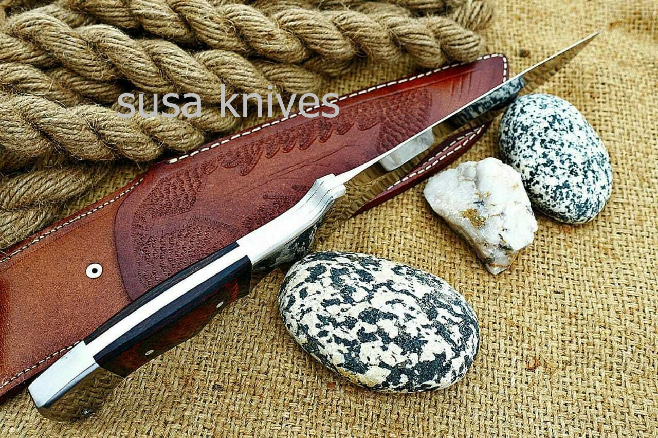 Custom handmade D2 Stainless Steel Hunting Bowie Knife - SUSA KNIVES