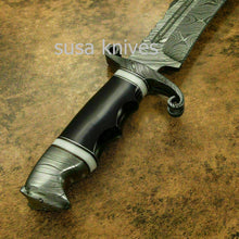 Load image into Gallery viewer, Brand New Custom Handmade Damascus Steel Hunting Kukri Knife - SUSA KNIVES
