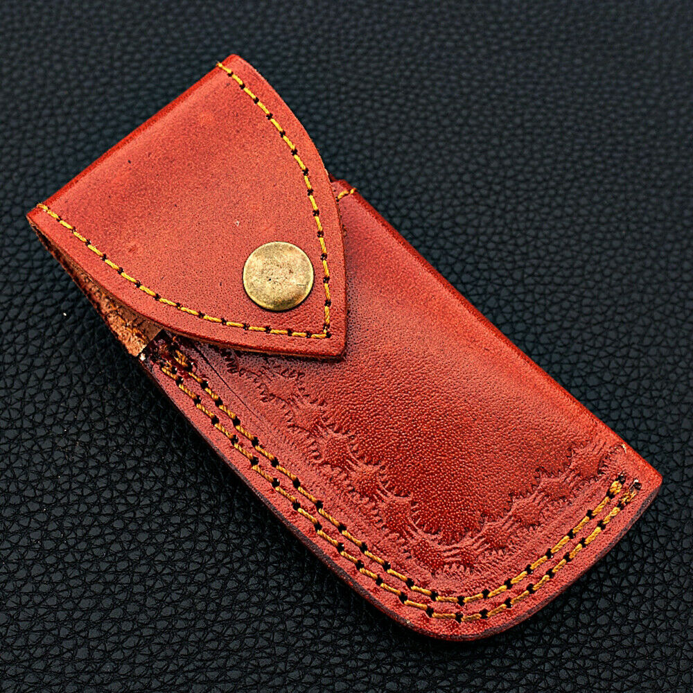 Hand Made Damascus Steel Folding/Pocket Knife Stag Horn Handle Back Lock - SUSA KNIVES