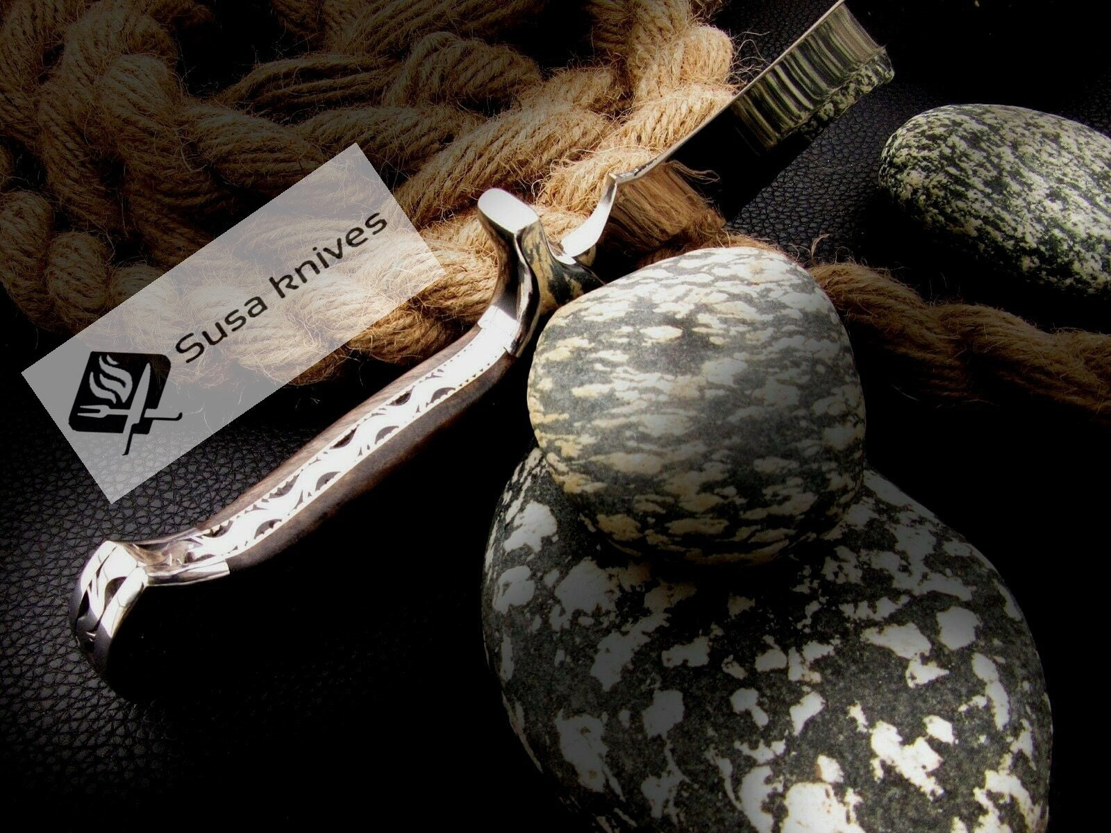 CUSTOM MADE, 440 C ,OUTDOOR JUNGLE HUNTING SURVIVAL FIGHTING CLAW BOWIE KNIFE - SUSA KNIVES