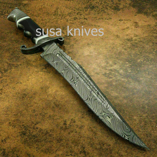 Brand New Custom Handmade Damascus Steel Hunting Kukri Knife - SUSA KNIVES