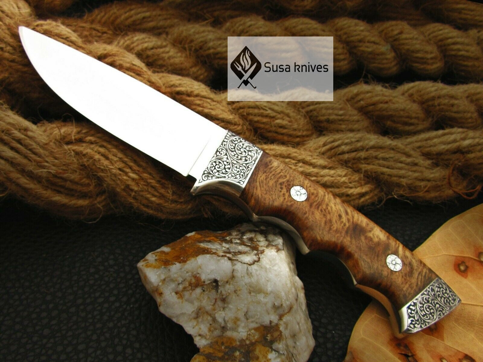 HANDMADE OUTCLASS ENGRAVED, HUNTING/FIGHTING CLAW KNIFE - SUSA KNIVES