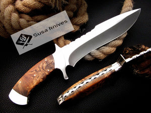 CUSTOM MADE, 440 C ,OUTDOOR JUNGLE HUNTING SURVIVAL FIGHTING CLAW BOWIE KNIFE - SUSA KNIVES