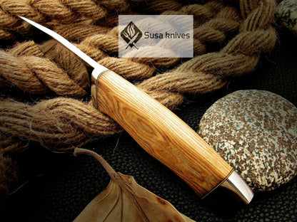 CUSTOM MADE, MIRROR POLISHED 440 C ,OUTDOOR JUNGLE HUNTING / FIGHTING CLAW KNIFE - SUSA KNIVES