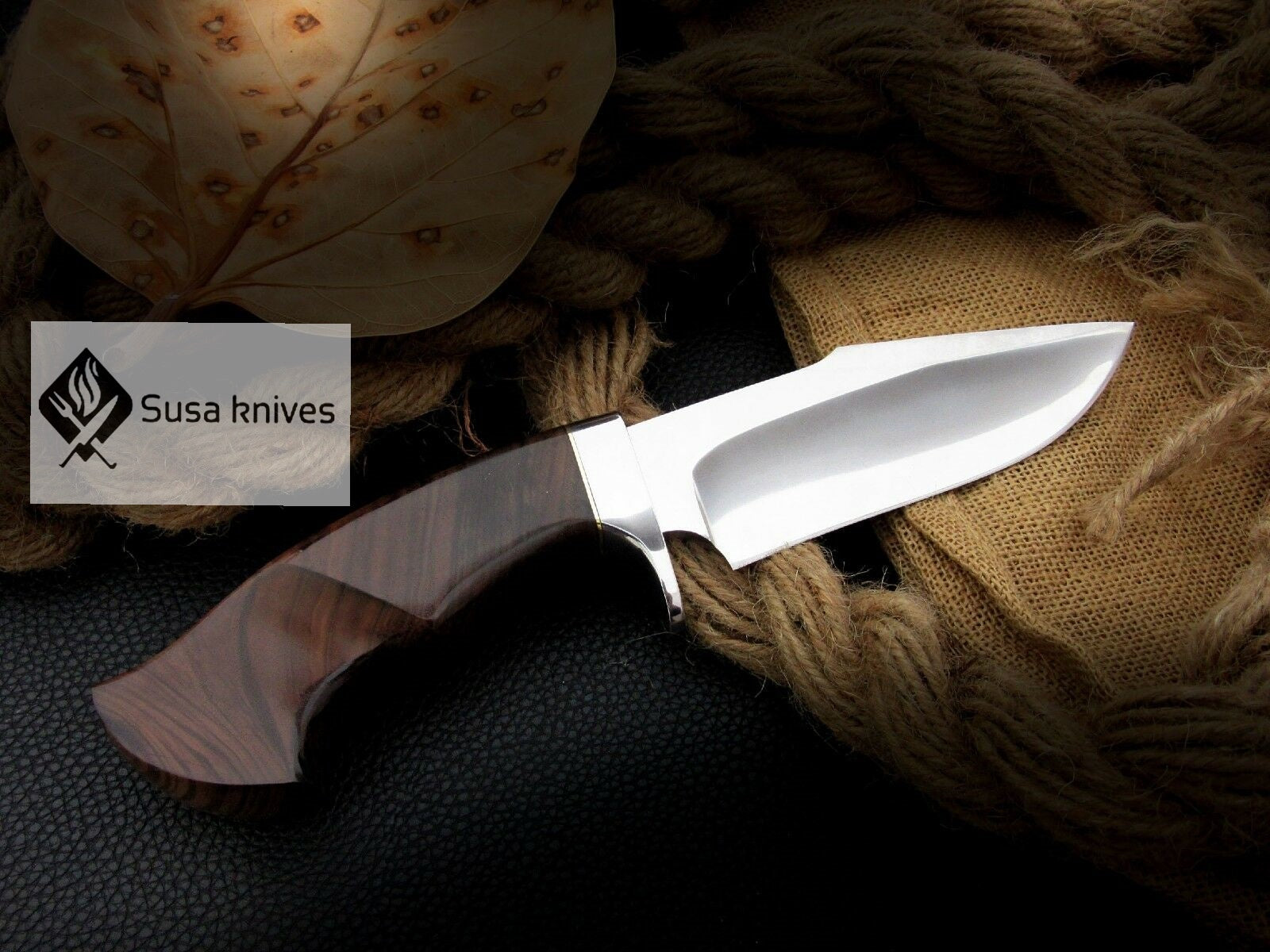 CUSTOM MADE, MIRROR POLISHED 440 C ,OUTDOOR JUNGLE HUNTING / FIGHTING CLAW KNIFE - SUSA KNIVES