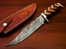 Load image into Gallery viewer, Amazing Custom Handmade Damascus Steel Hunting Knife &quot; - SUSA KNIVES
