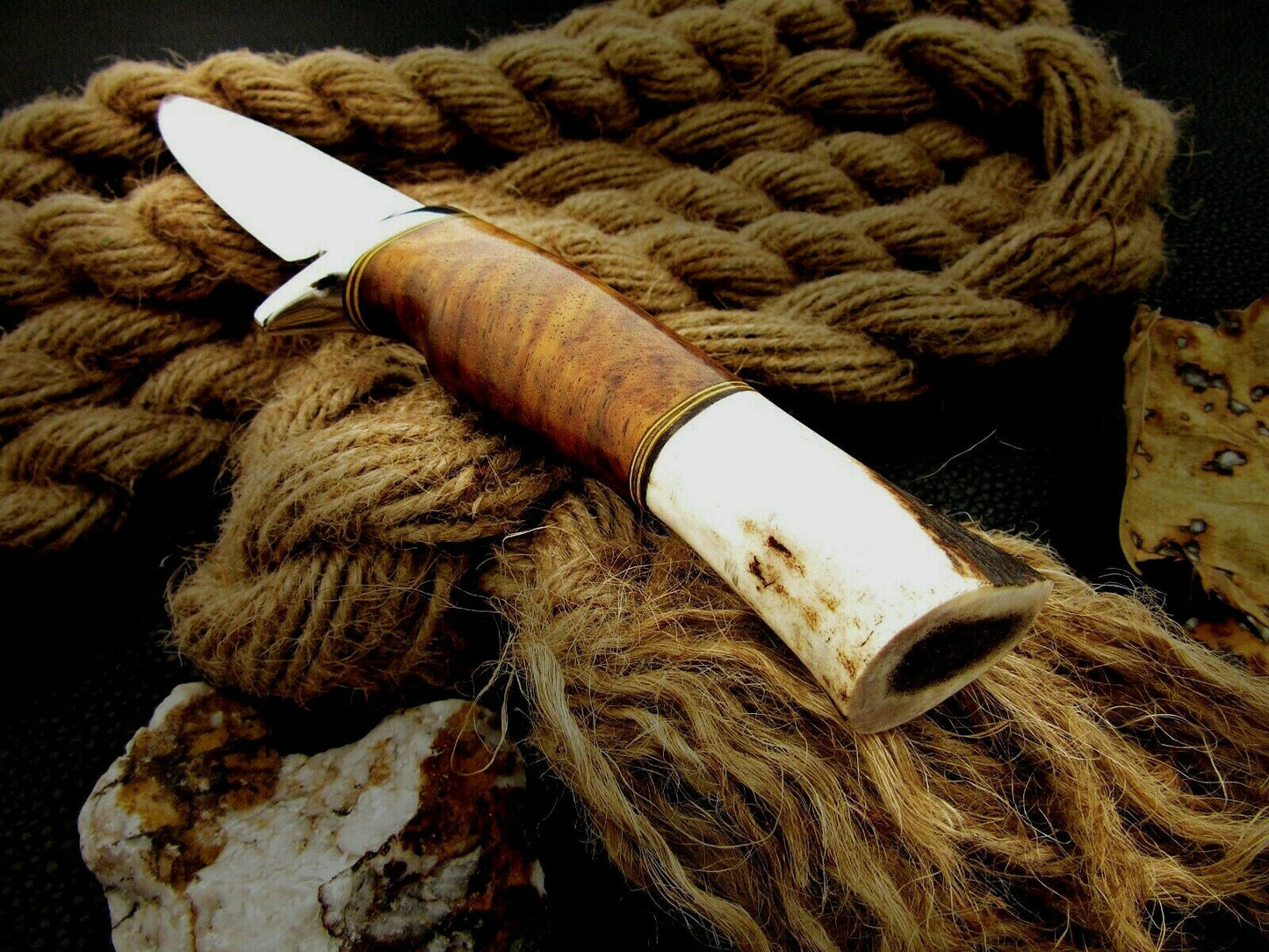 CUSTOM MADE, MIRROR POLISHED 440 C ,OUTDOOR JUNGLE HUNTING / FIGHTING CLAW KNIFE - SUSA KNIVES