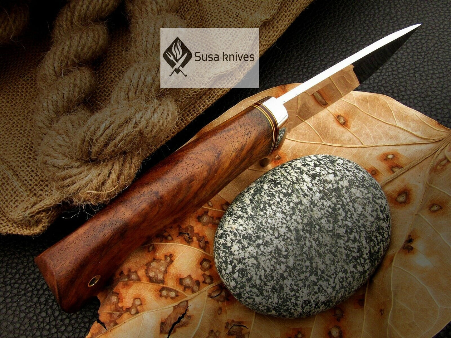 CUSTOM MADE, MIRROR POLISHED 440 C ,OUTDOOR JUNGLE HUNTING / FIGHTING CLAW KNIFE - SUSA KNIVES