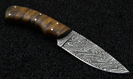 CUSTOM HAND MADE DAMASCUS STEEL HUNTING SKINNER KNIFE. - SUSA KNIVES