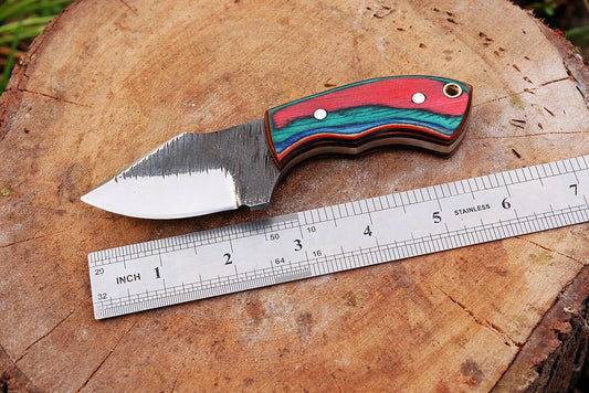 Custom hand Forged Railroad Spike Carbon Steel Fixed Blade Knife Q - SUSA KNIVES
