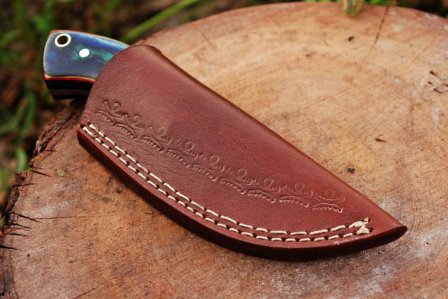 Custom hand Forged Railroad Spike Carbon Steel Fixed Blade Knife Q - SUSA KNIVES